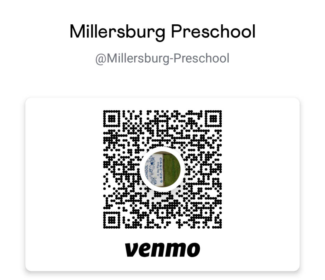 Venmo QR code for Millersburg Preschool